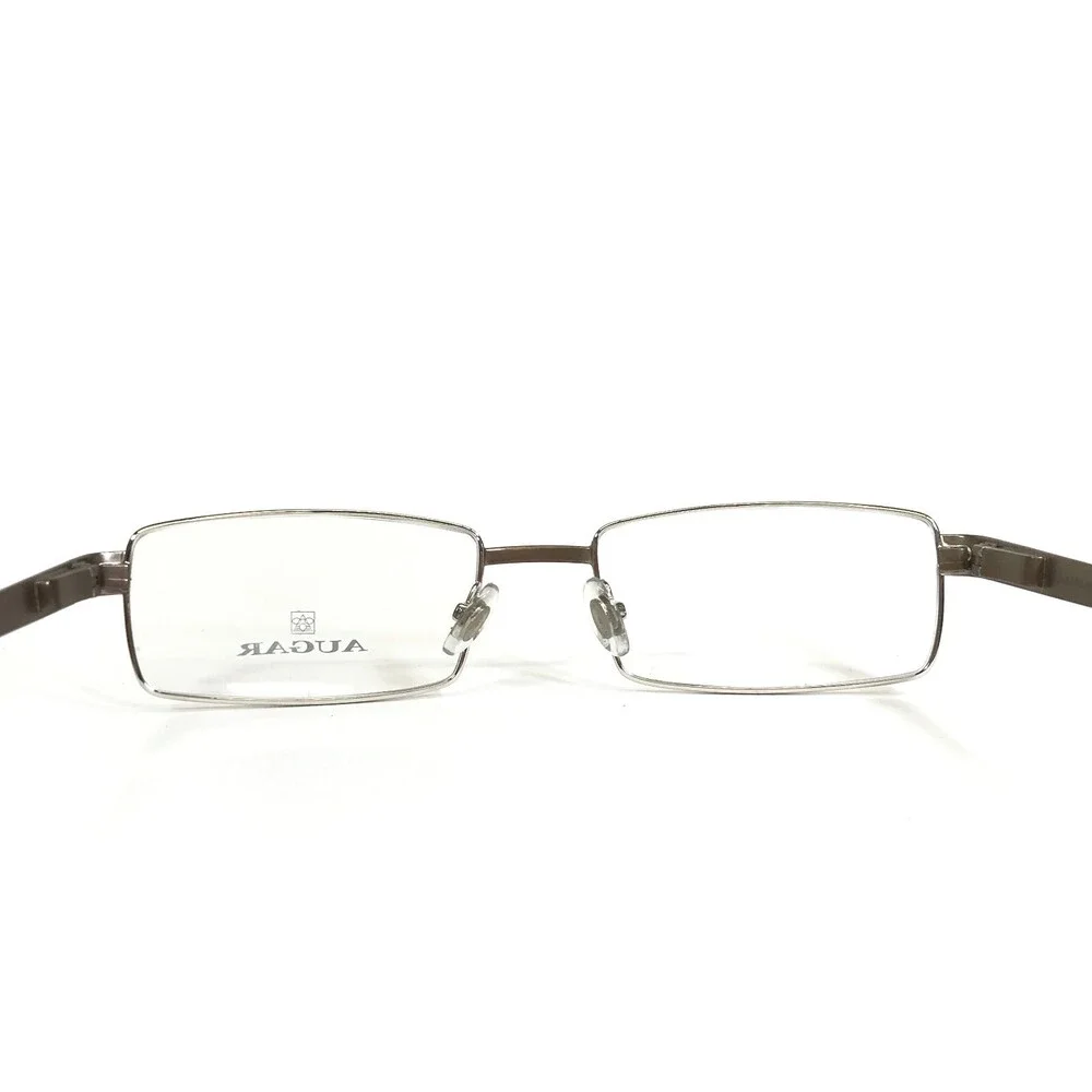 Augar Eyeglasses Frames 208 COL 110 Grey Silver 22KT GP Gold Plated 54-18-140